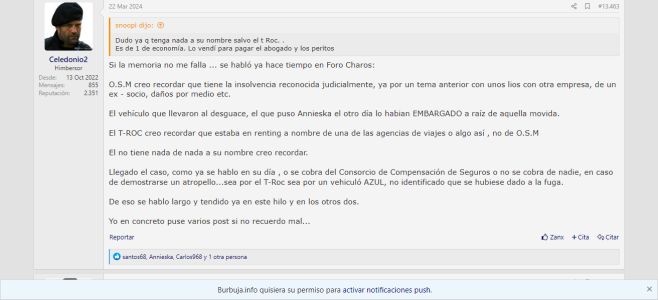 Oscar embargado. 2 Celedonio recuerda lo del vehiculo comentado en Cotilleando.png